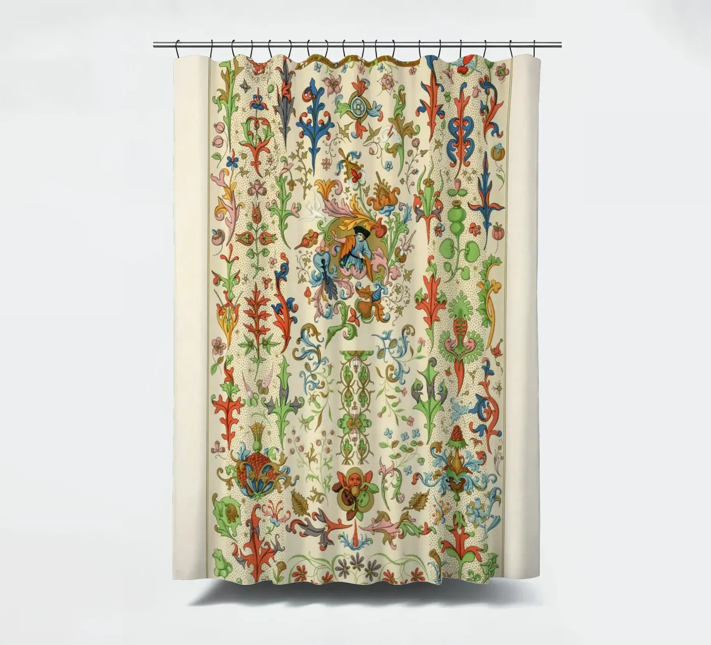 Medieval pattern douchegordijn van vintageshop