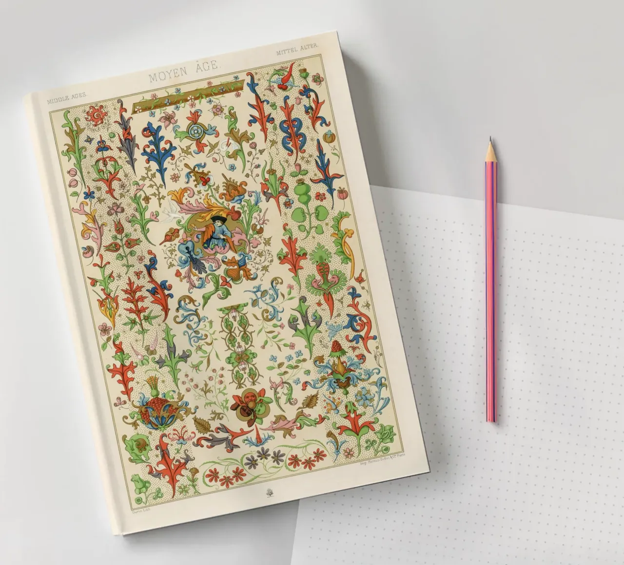 Medieval pattern notebook by vintageshop
