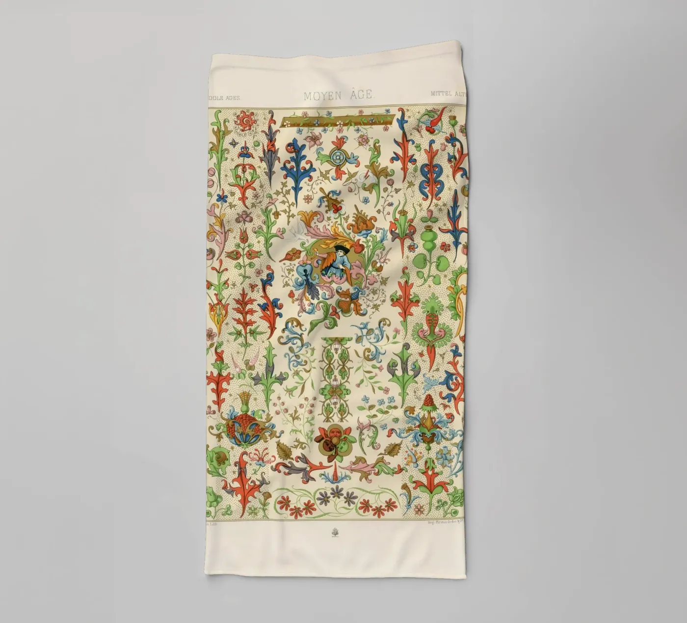 Medieval pattern badhanddoek van vintageshop