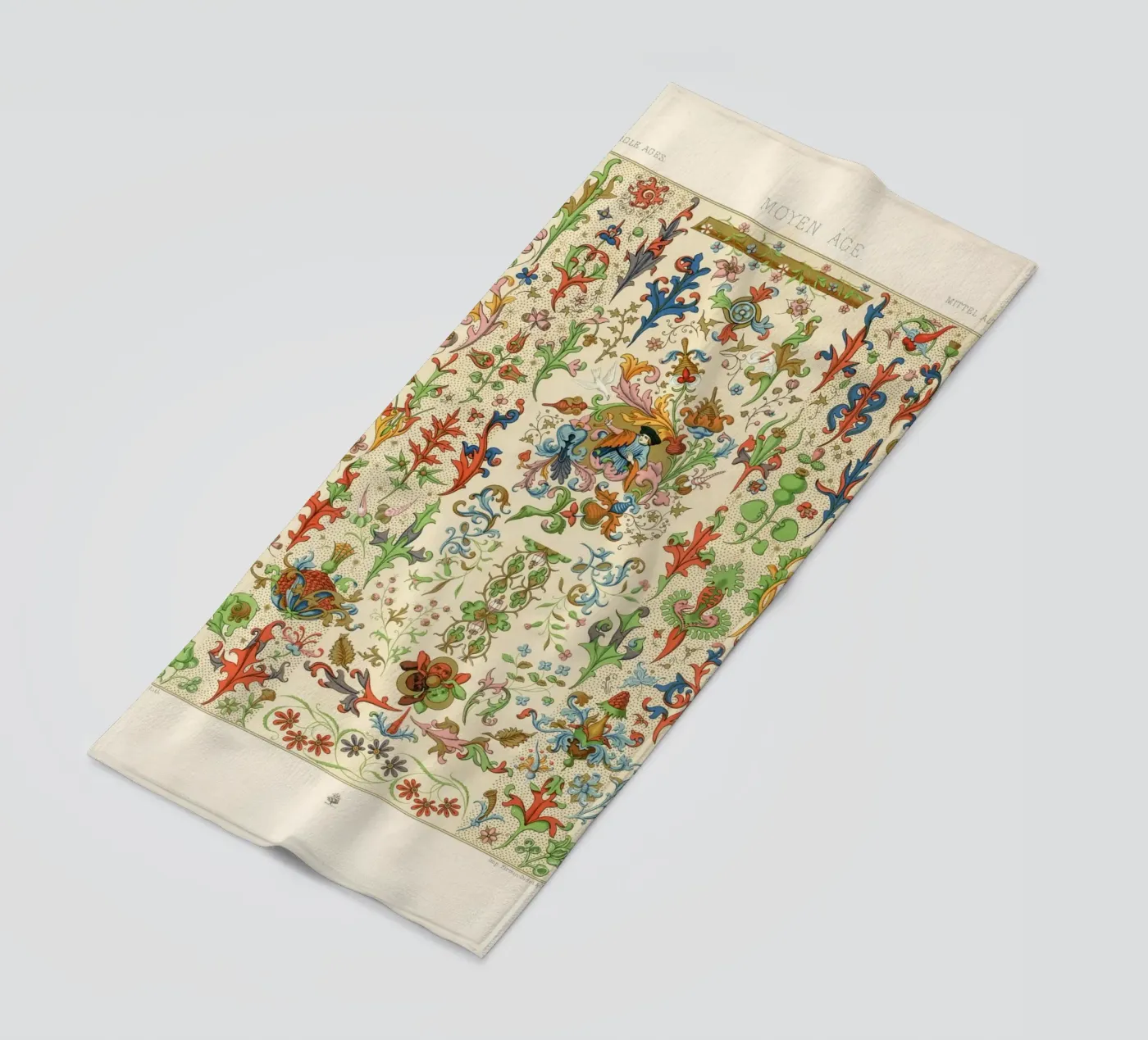 Medieval pattern strandhanddoek van vintageshop