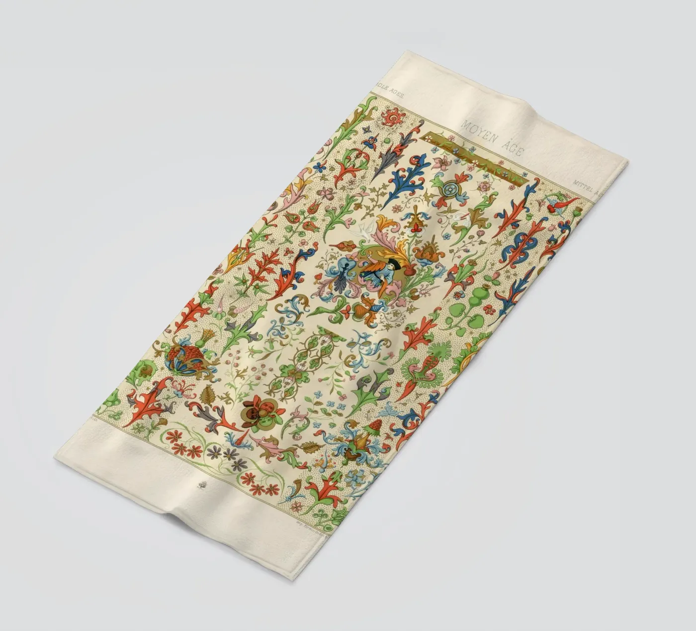 Medieval pattern serviette de plage de vintageshop