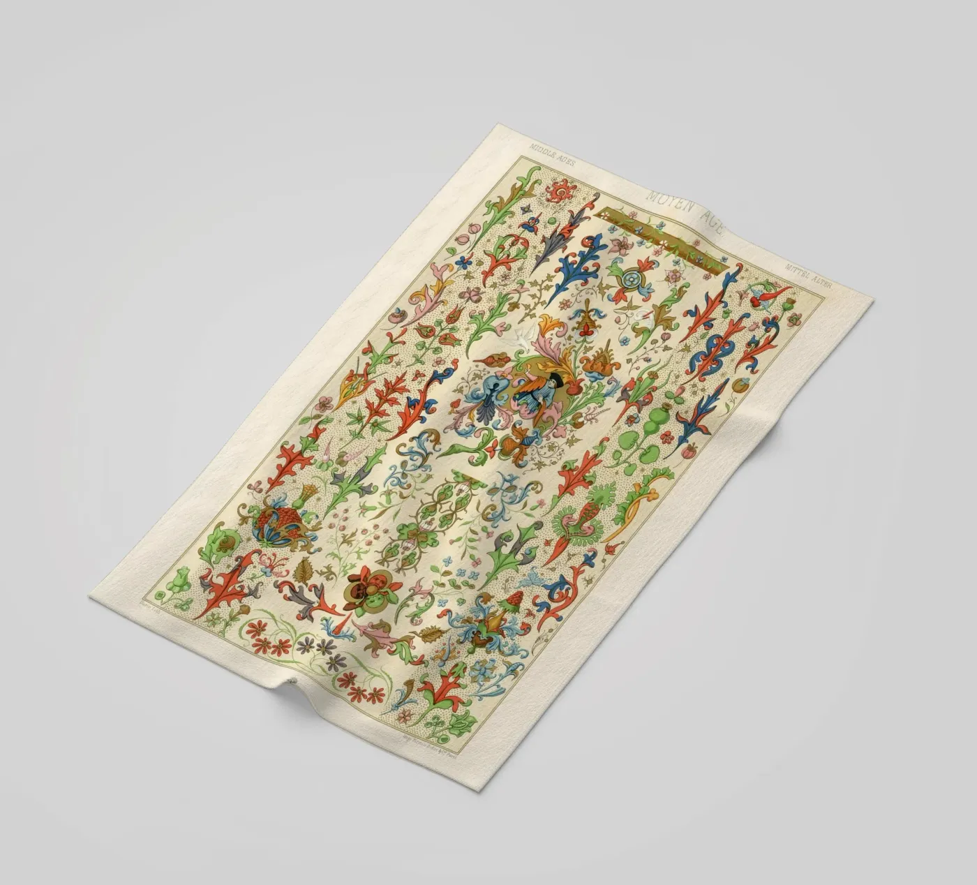 Medieval pattern serviette de plage de vintageshop