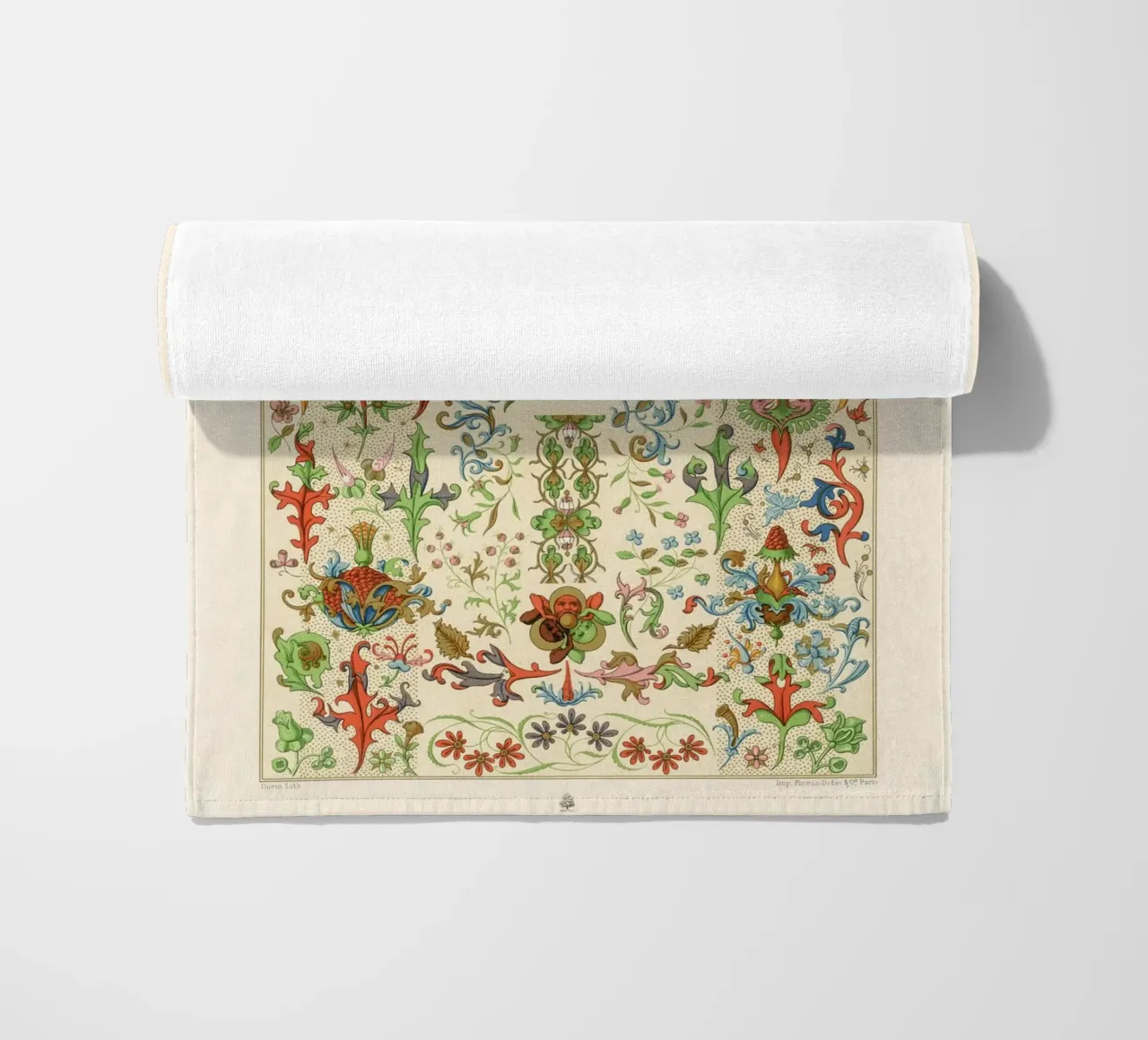 Medieval pattern beach towel by vintageshop