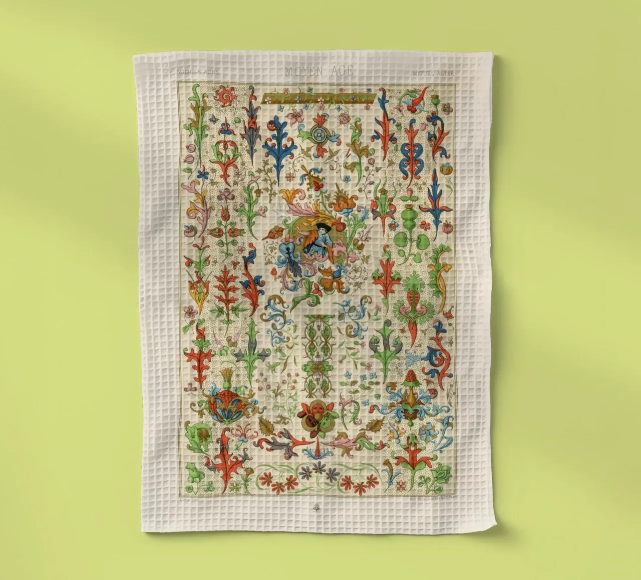 Medieval pattern paño de cocina de vintageshop