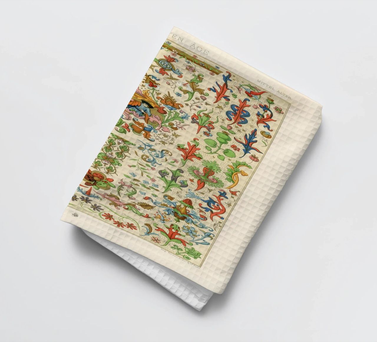 Medieval pattern theedoek van vintageshop