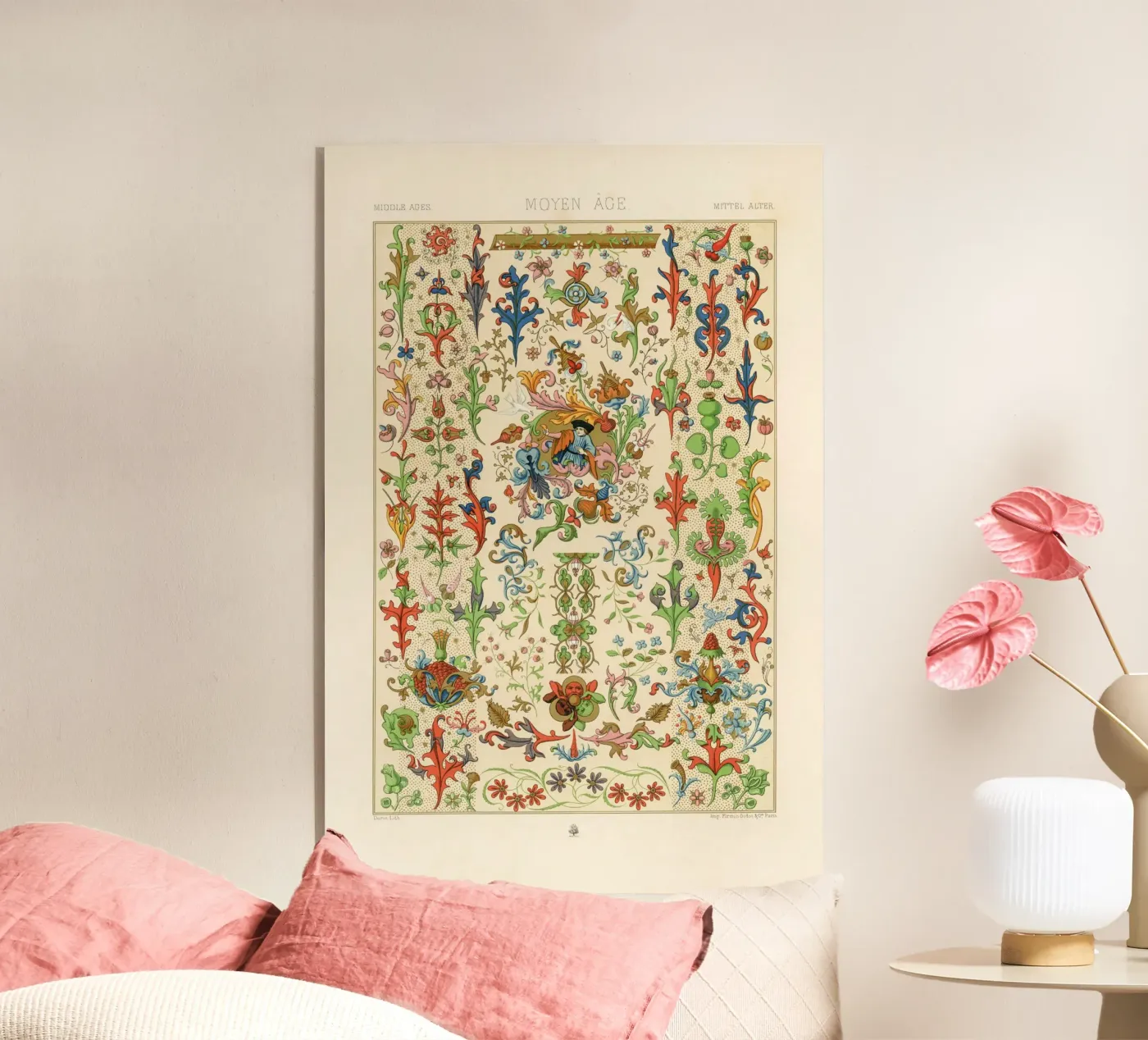 Medieval pattern plexiglas de vintageshop