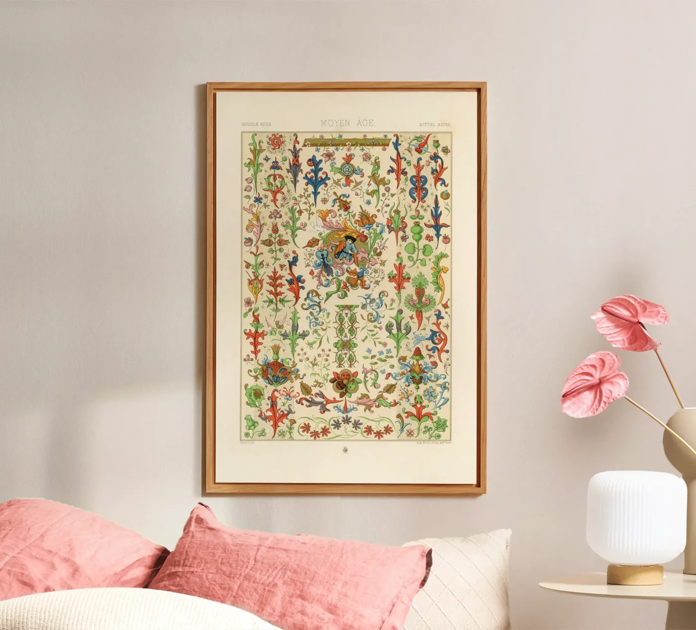 Medieval pattern forex-plaat van vintageshop
