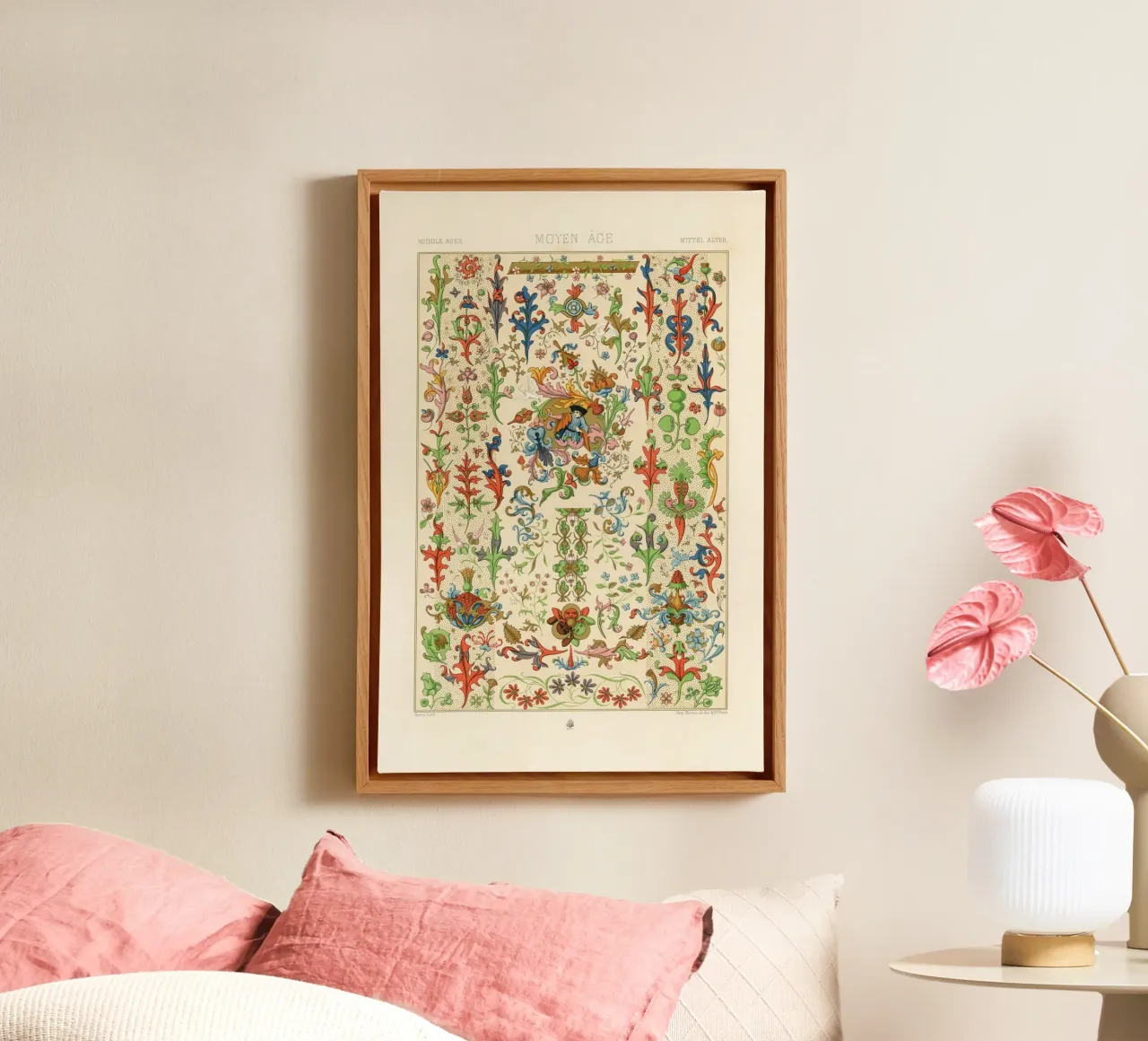 Medieval pattern canvas by vintageshop
