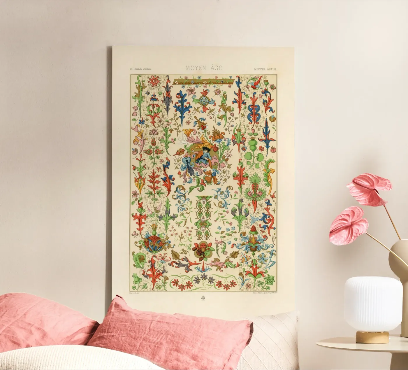 Medieval pattern tela da vintageshop