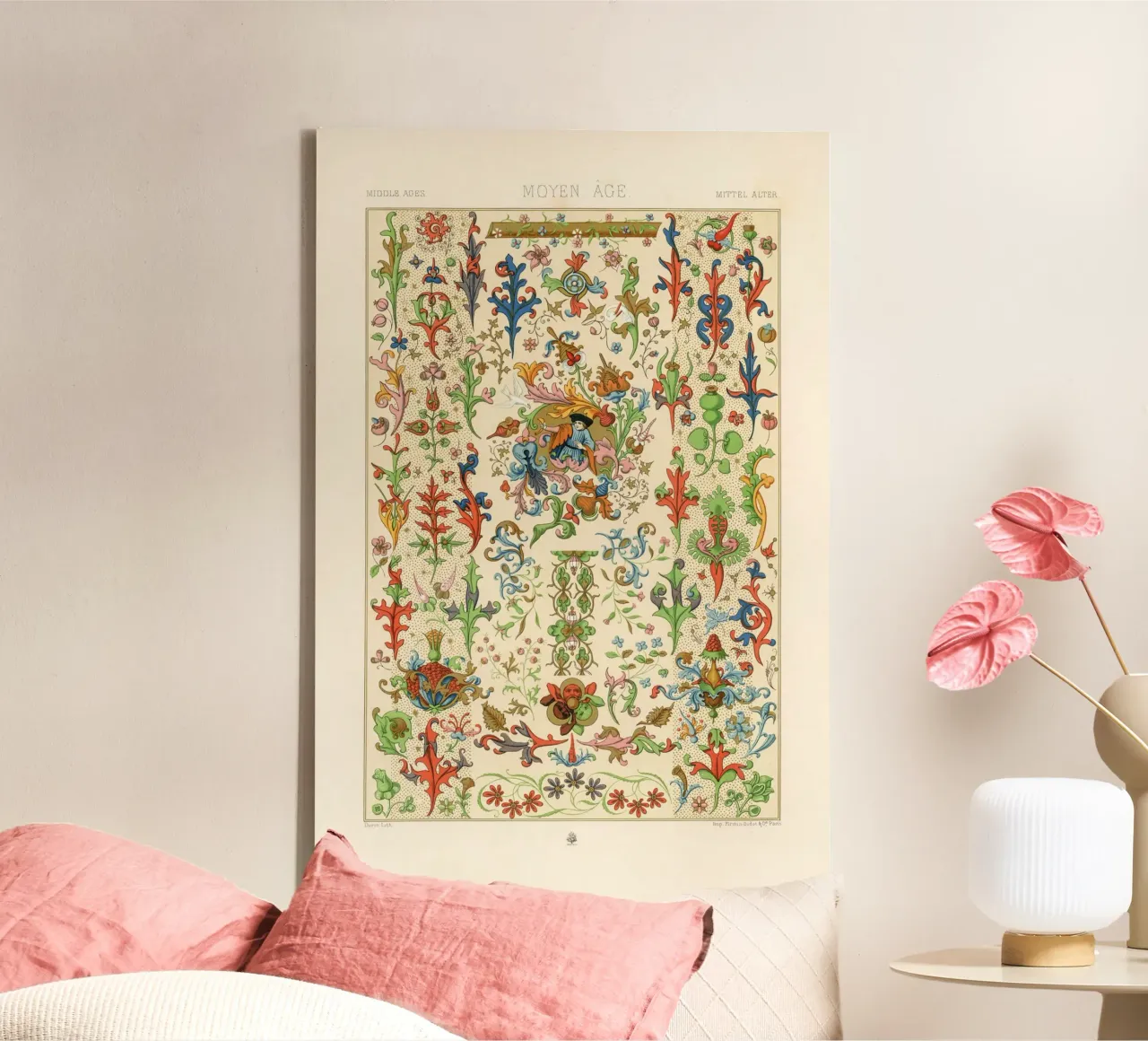 Medieval pattern tela da vintageshop