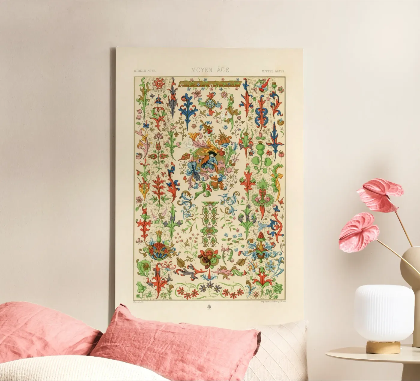 Medieval pattern canvas by vintageshop