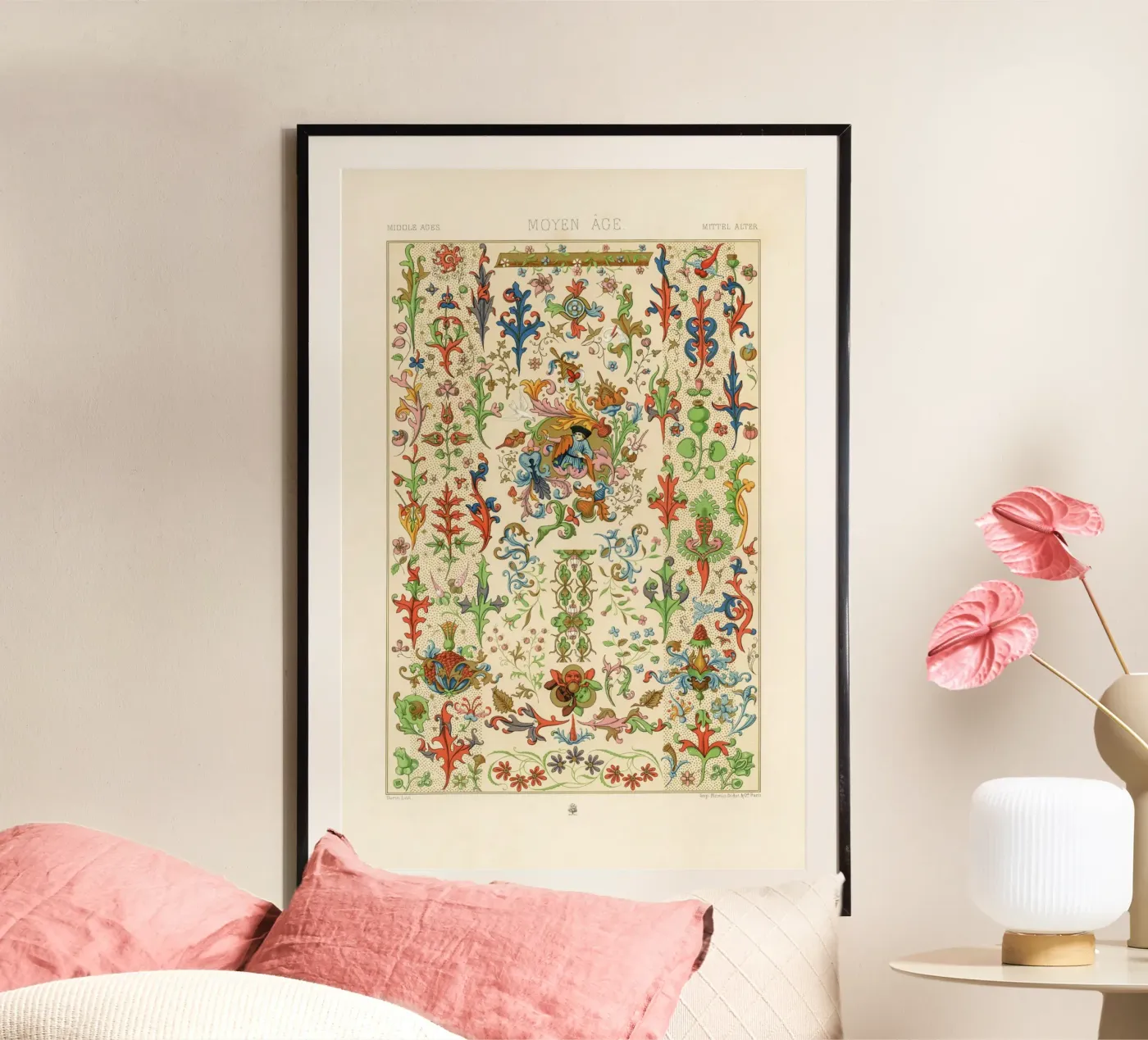 Medieval pattern poster van vintageshop