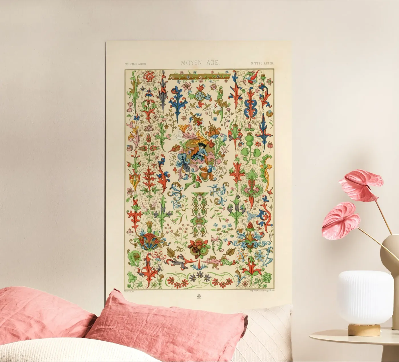 Medieval pattern poster van vintageshop