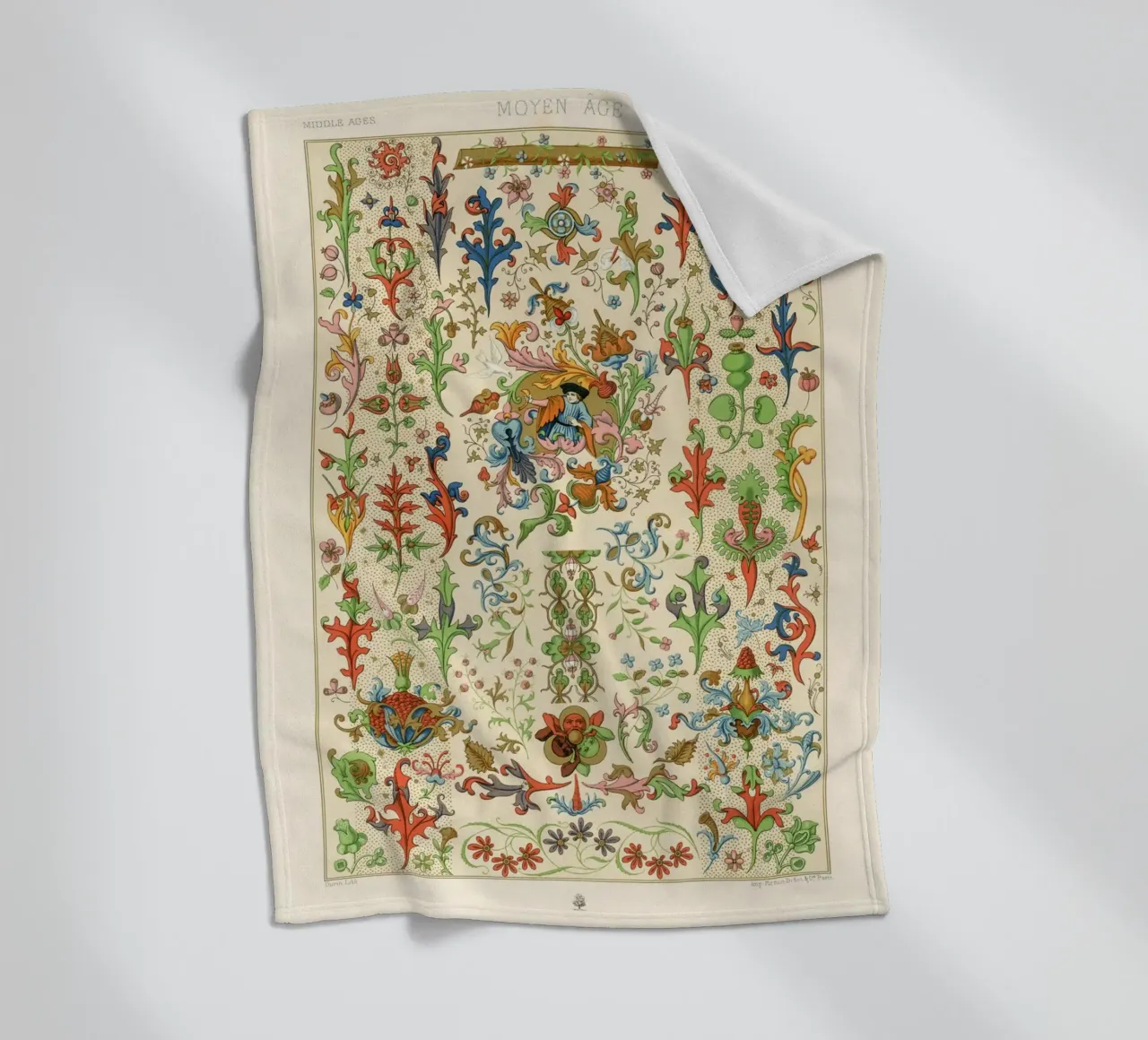 Medieval pattern Fleecedecke von vintageshop