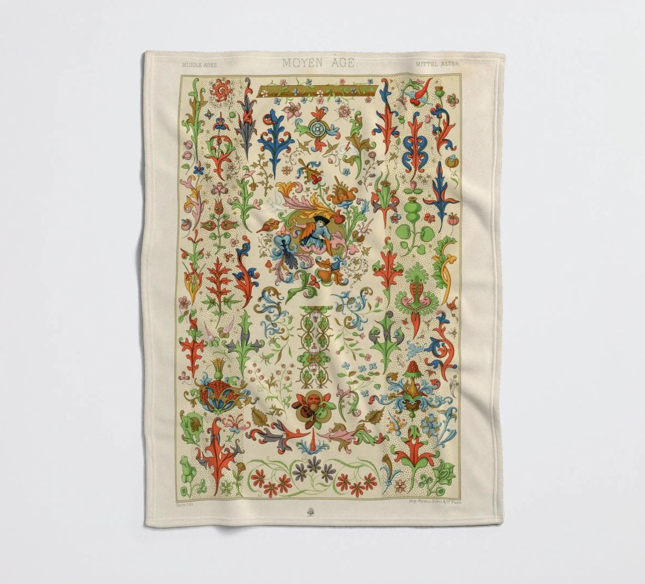 Medieval pattern coperta in pile da vintageshop