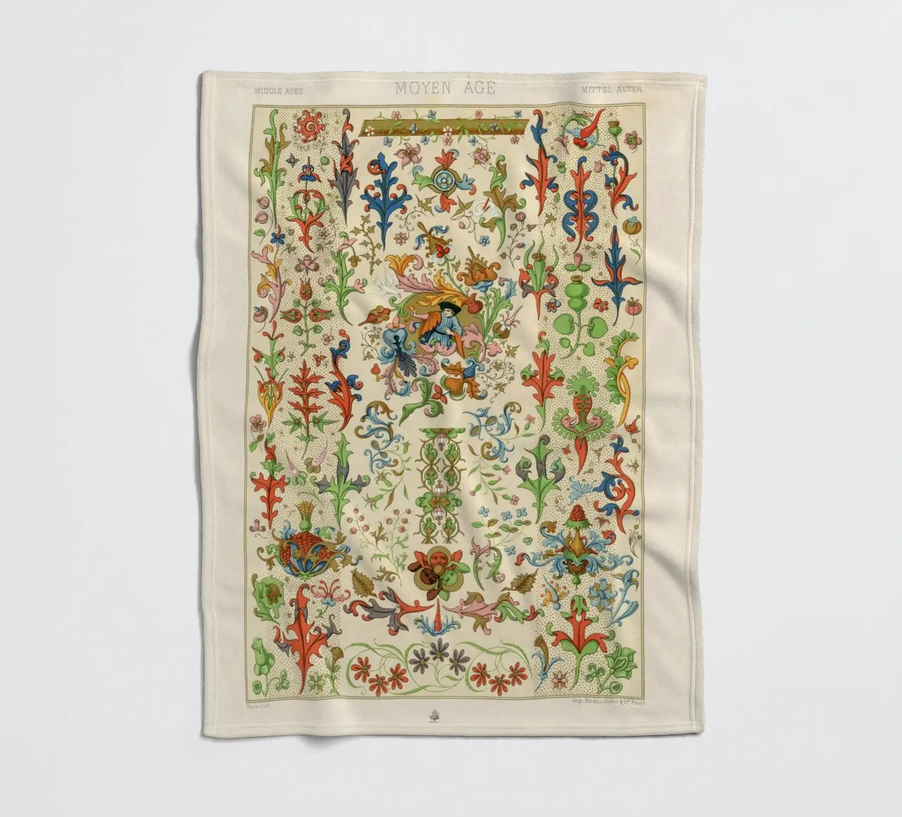 Medieval pattern Fleecedecke von vintageshop