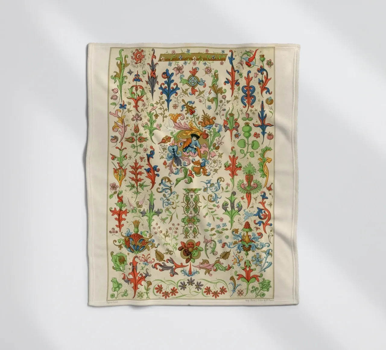 Medieval pattern Fleecedecke von vintageshop