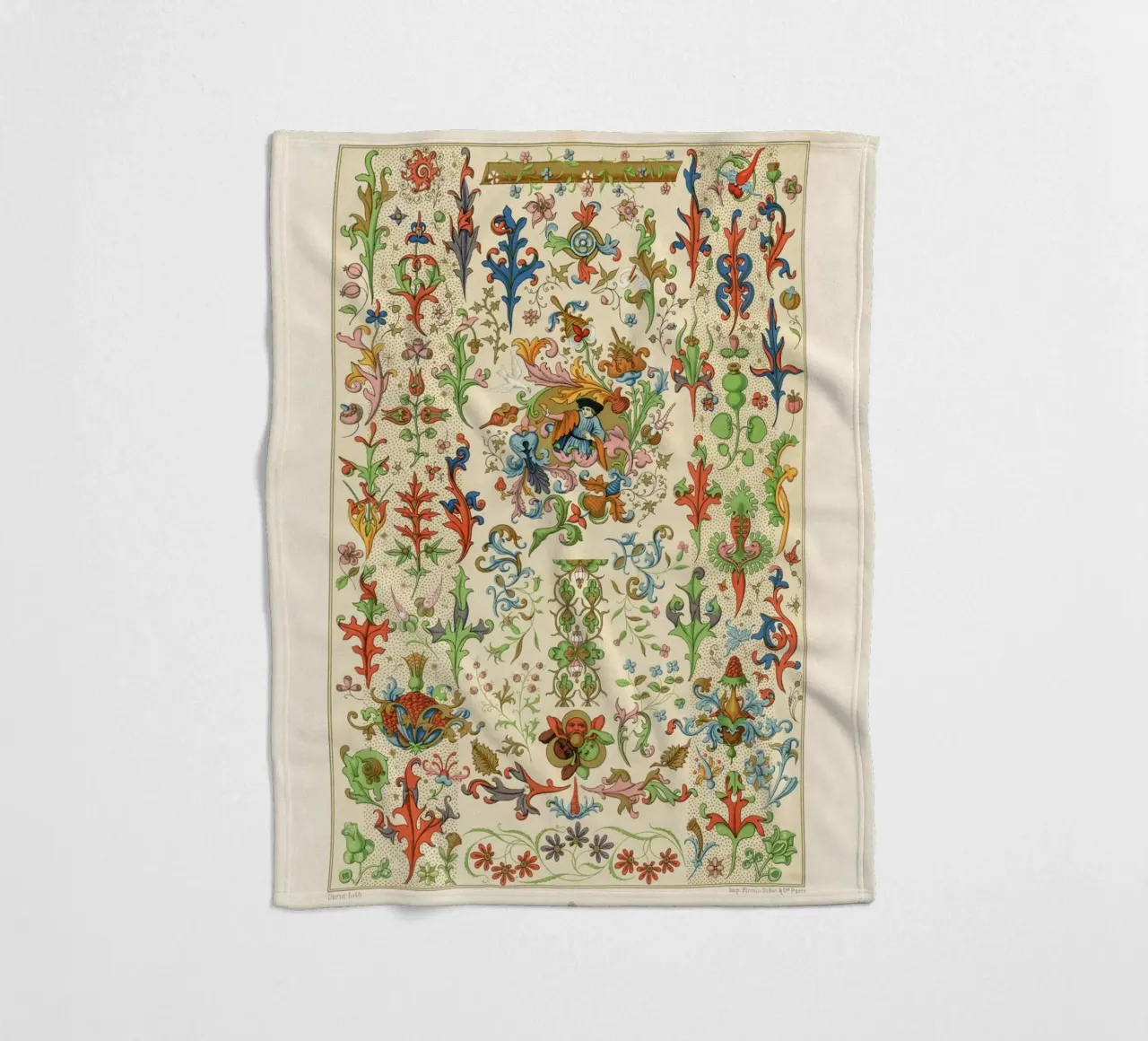 Medieval pattern Fleecedecke von vintageshop