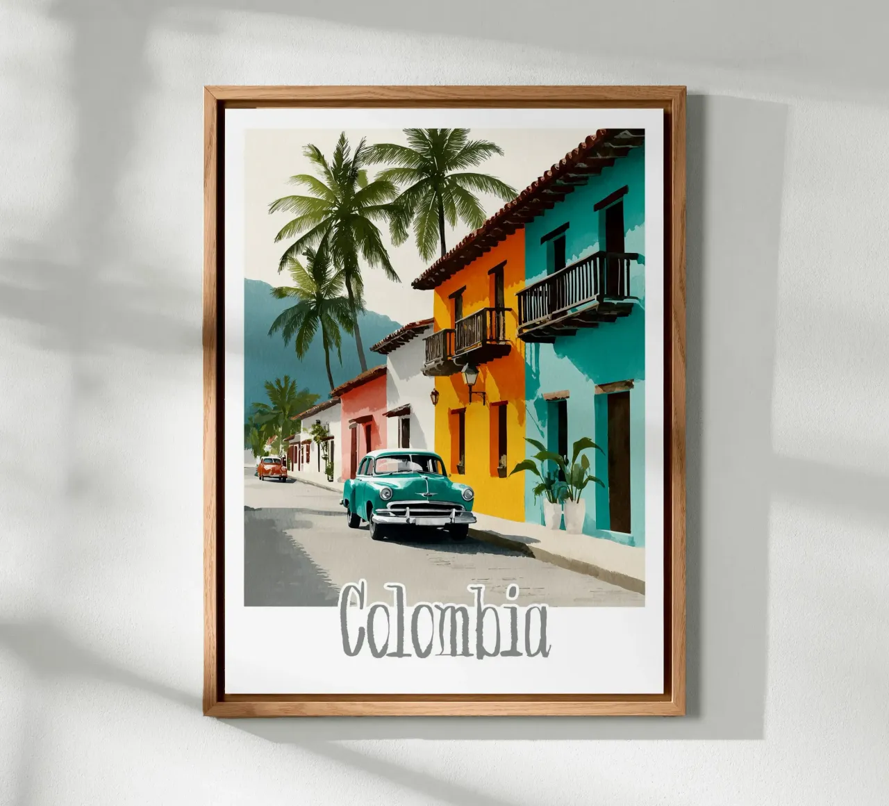 Affiche Colombie alluminio dibond da Frame the World