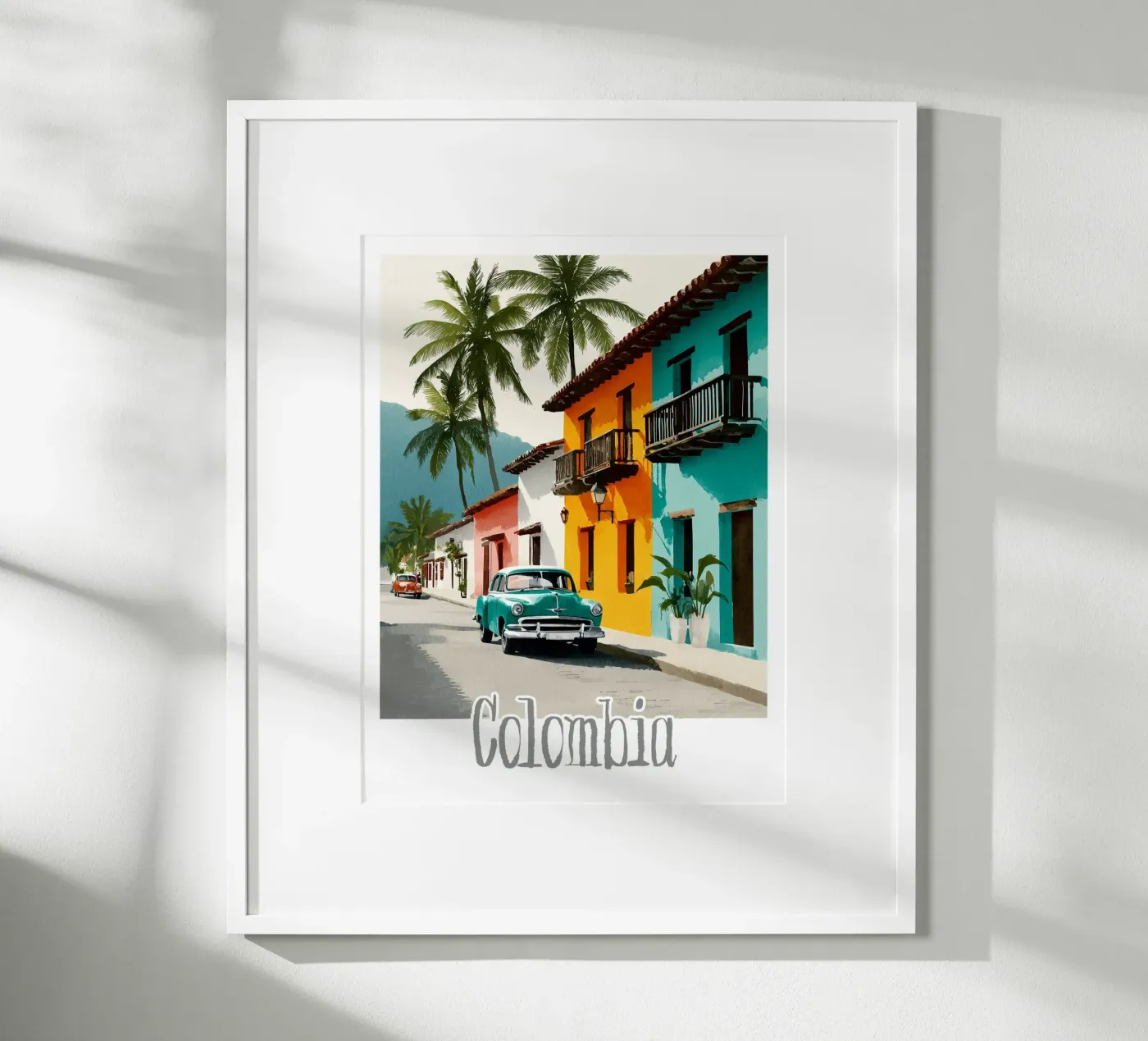 Affiche Colombie poster by Frame the World