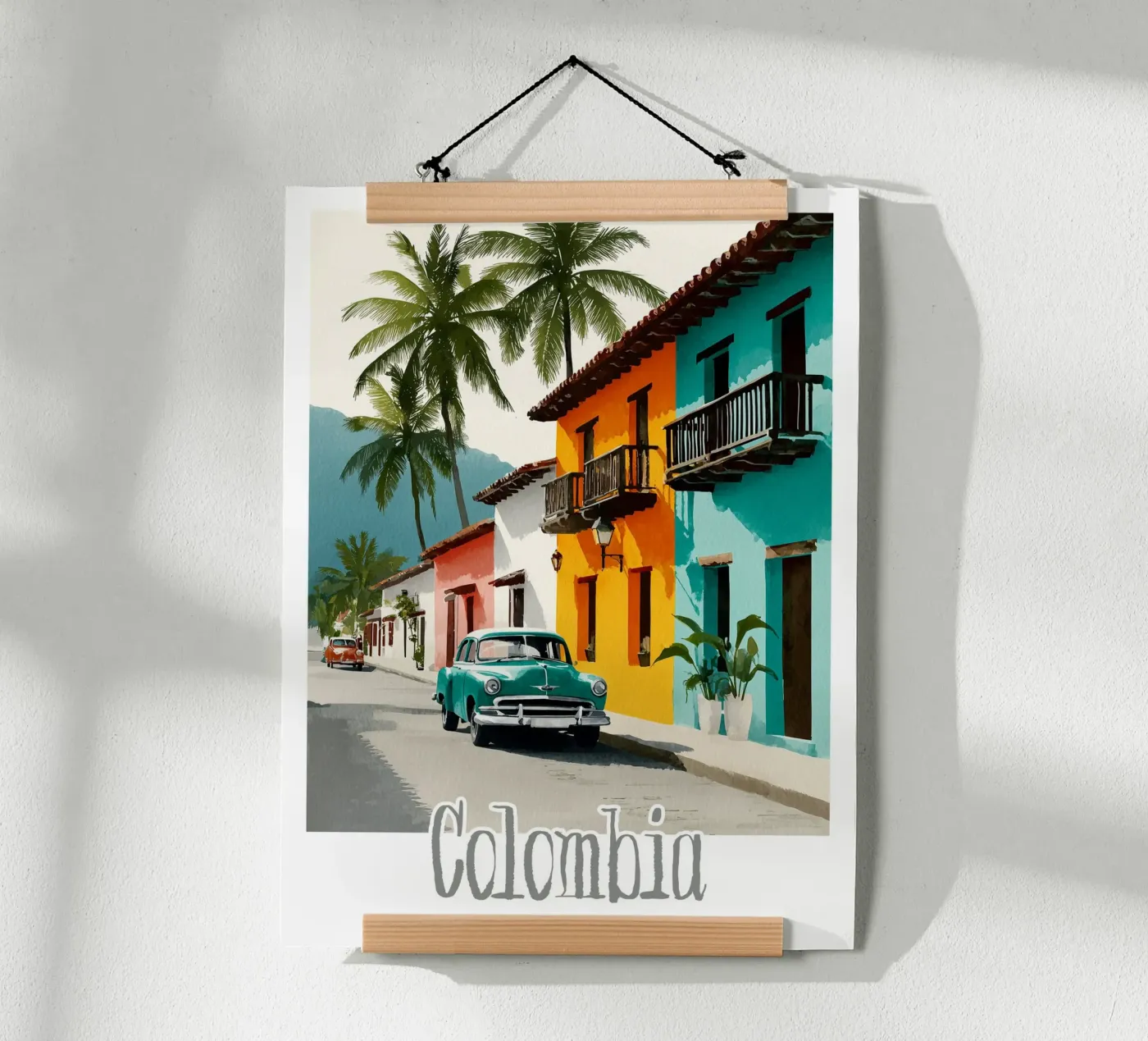 Affiche Colombie poster by Frame the World