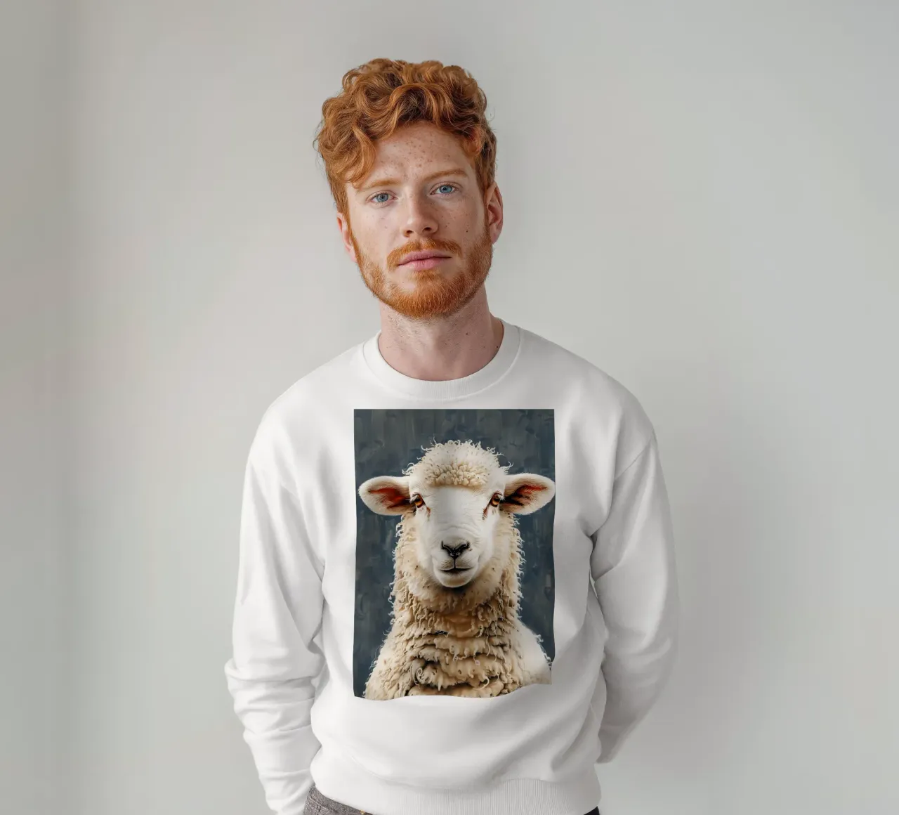 Schapen sweatshirt van Lionmixart