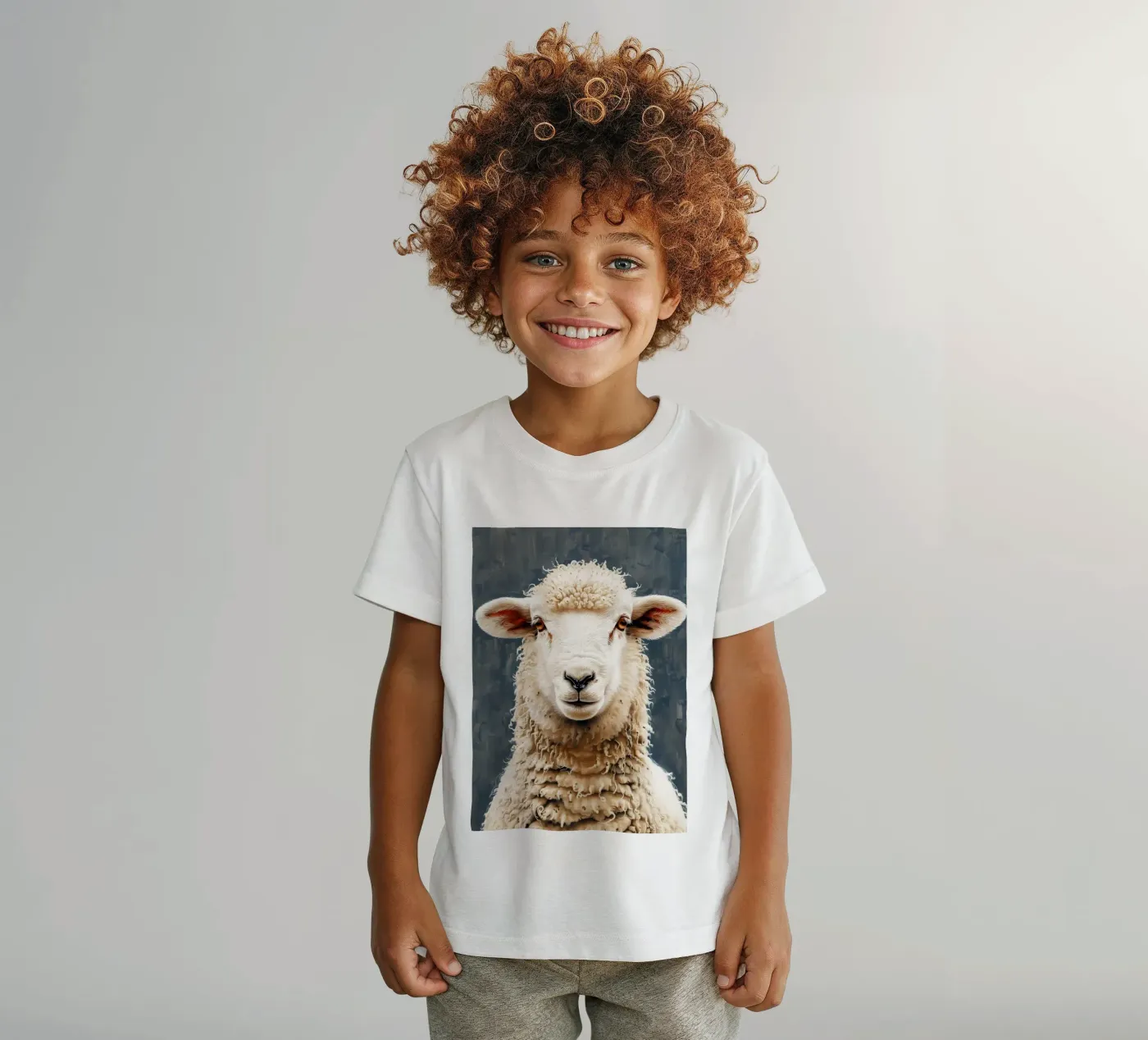 Pecora t-shirt bambini da Lionmixart