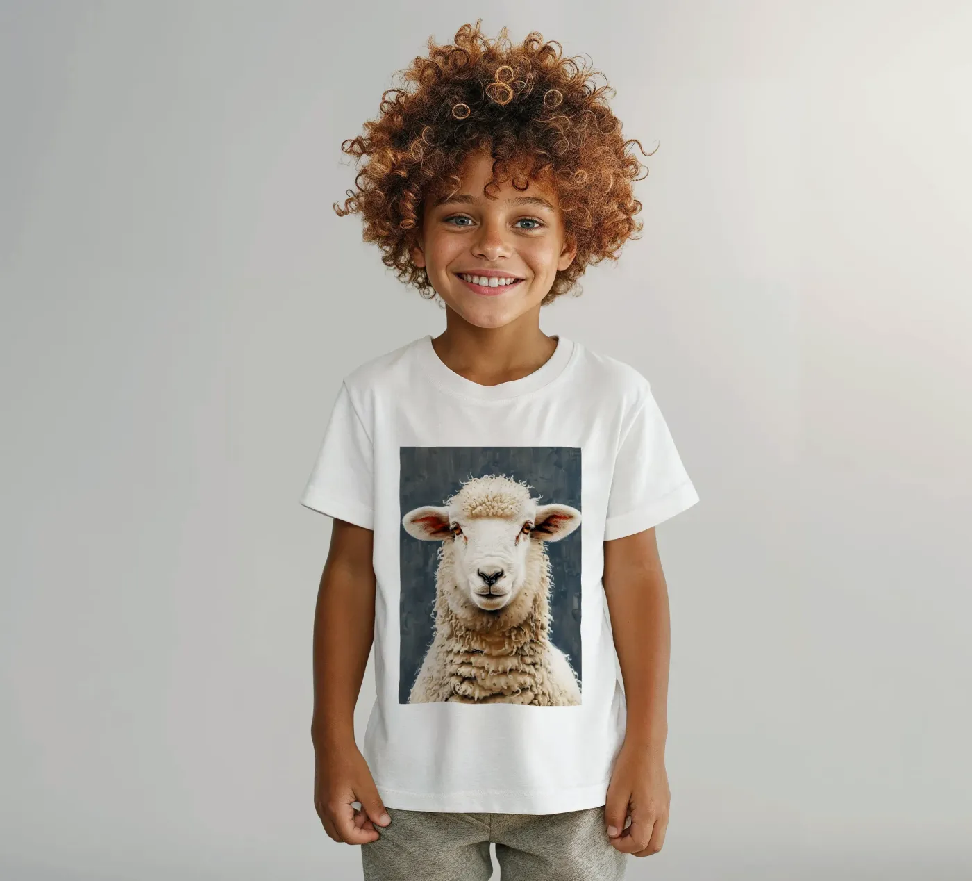 Pecora t-shirt bambini da Lionmixart