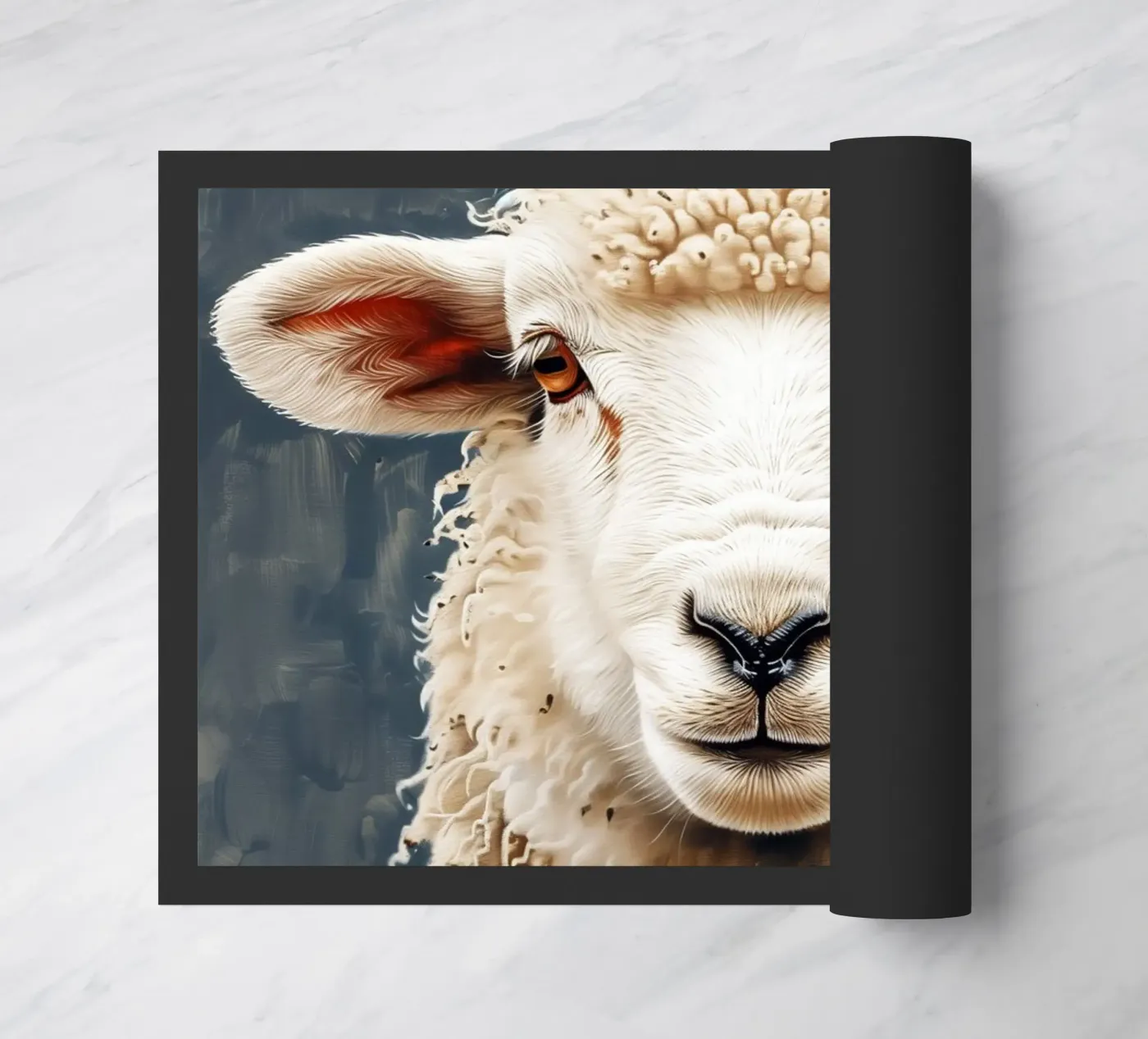 Sheep doormat by Lionmixart