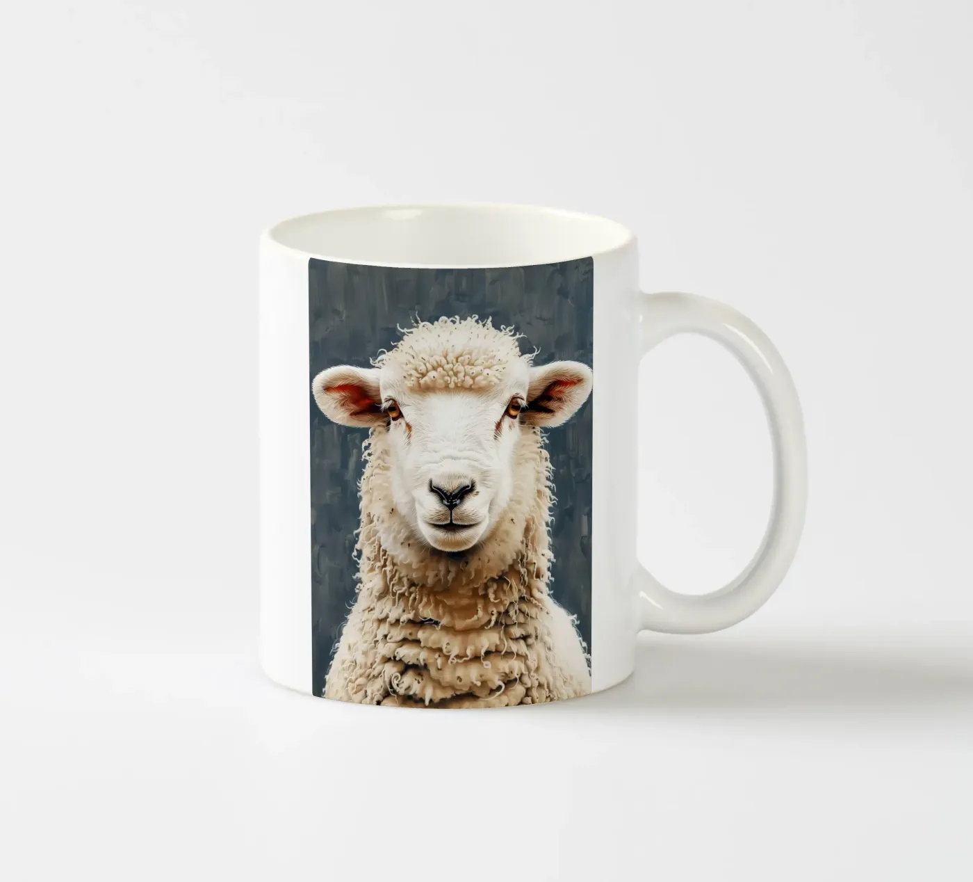 Sheep ceramic mug by Lionmixart