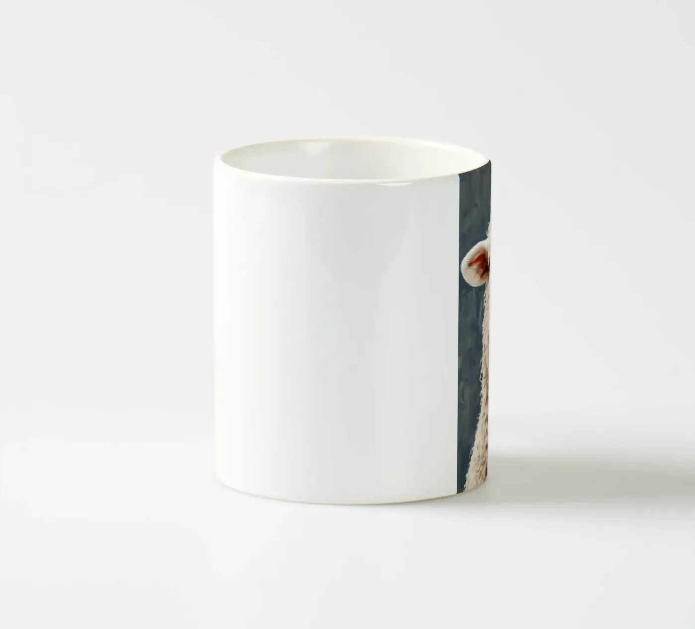 Sheep ceramic mug by Lionmixart