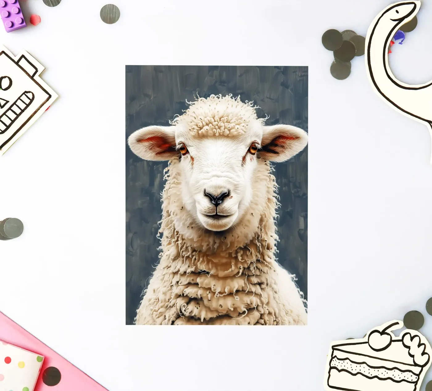Sheep sticker by Lionmixart