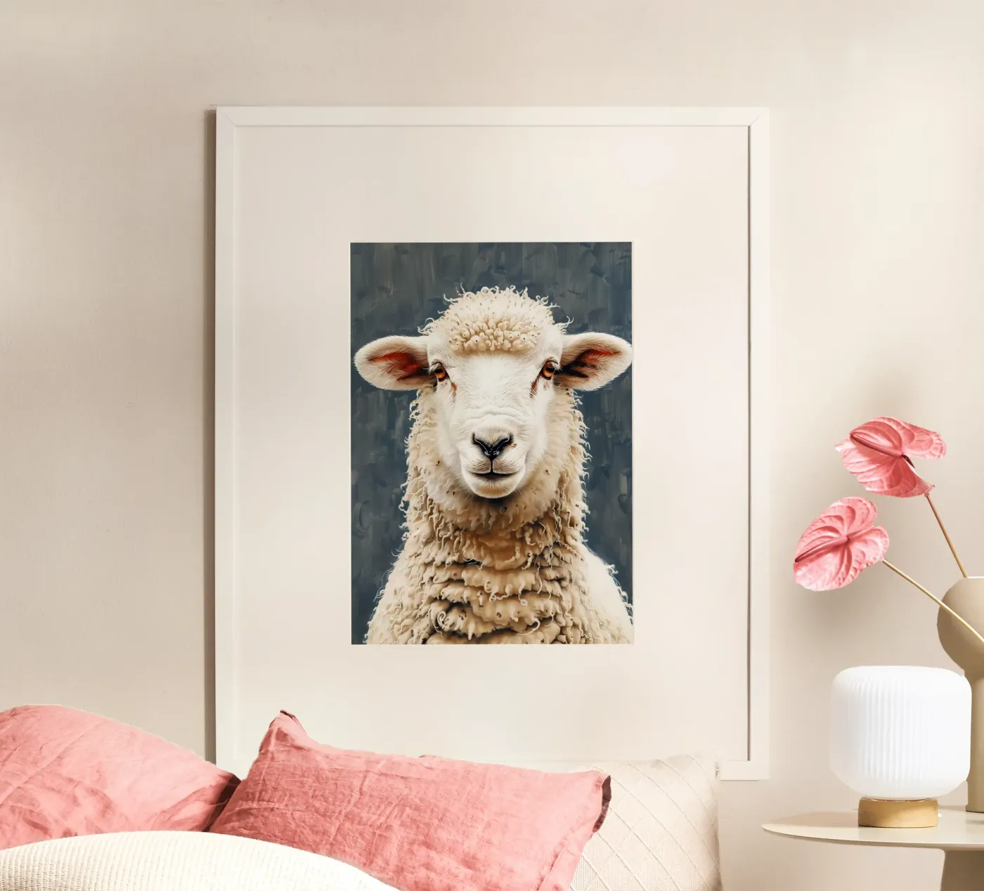 Sheep poster by Lionmixart