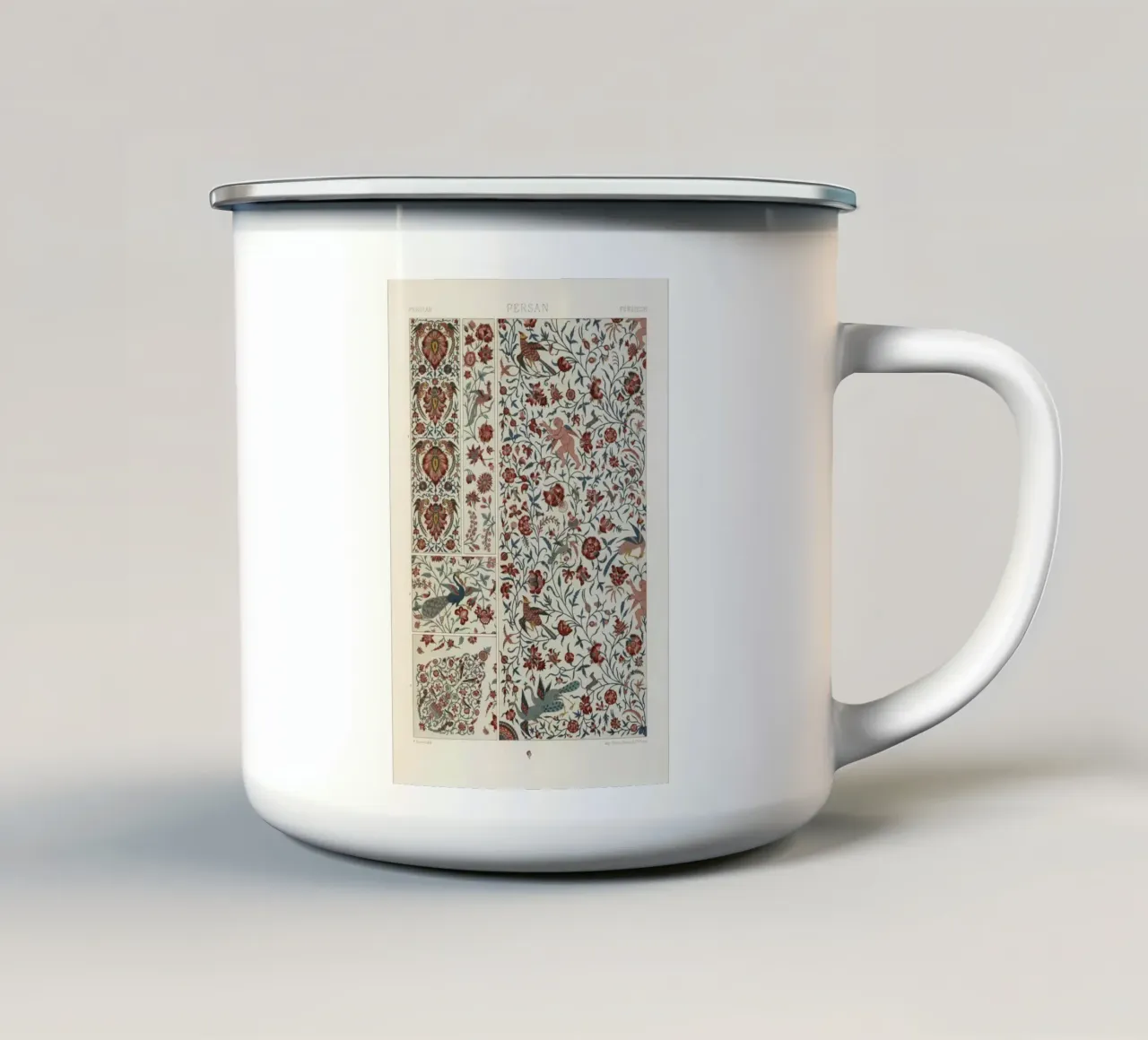 Persian pattern Emaille Tasse von vintageshop