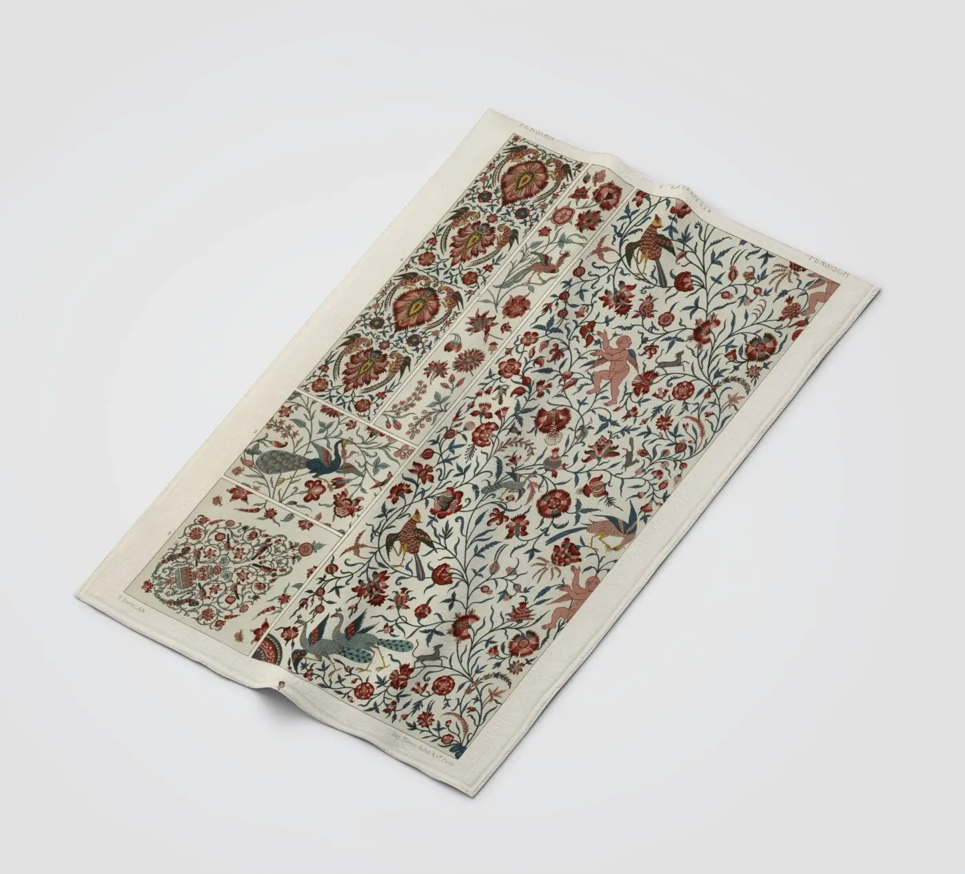 Persian pattern fleecedeken van vintageshop