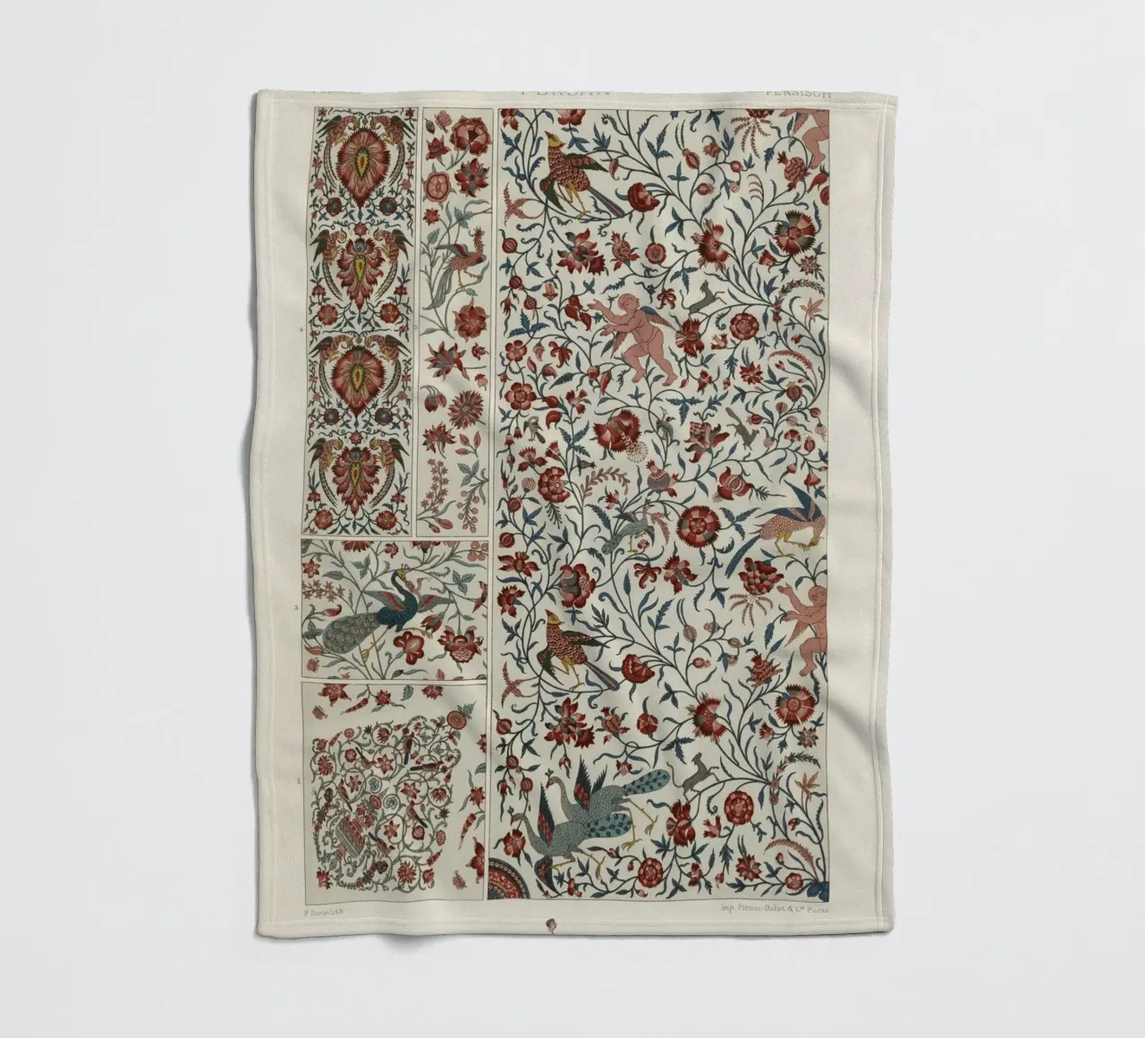 Persian pattern Fleecedecke von vintageshop