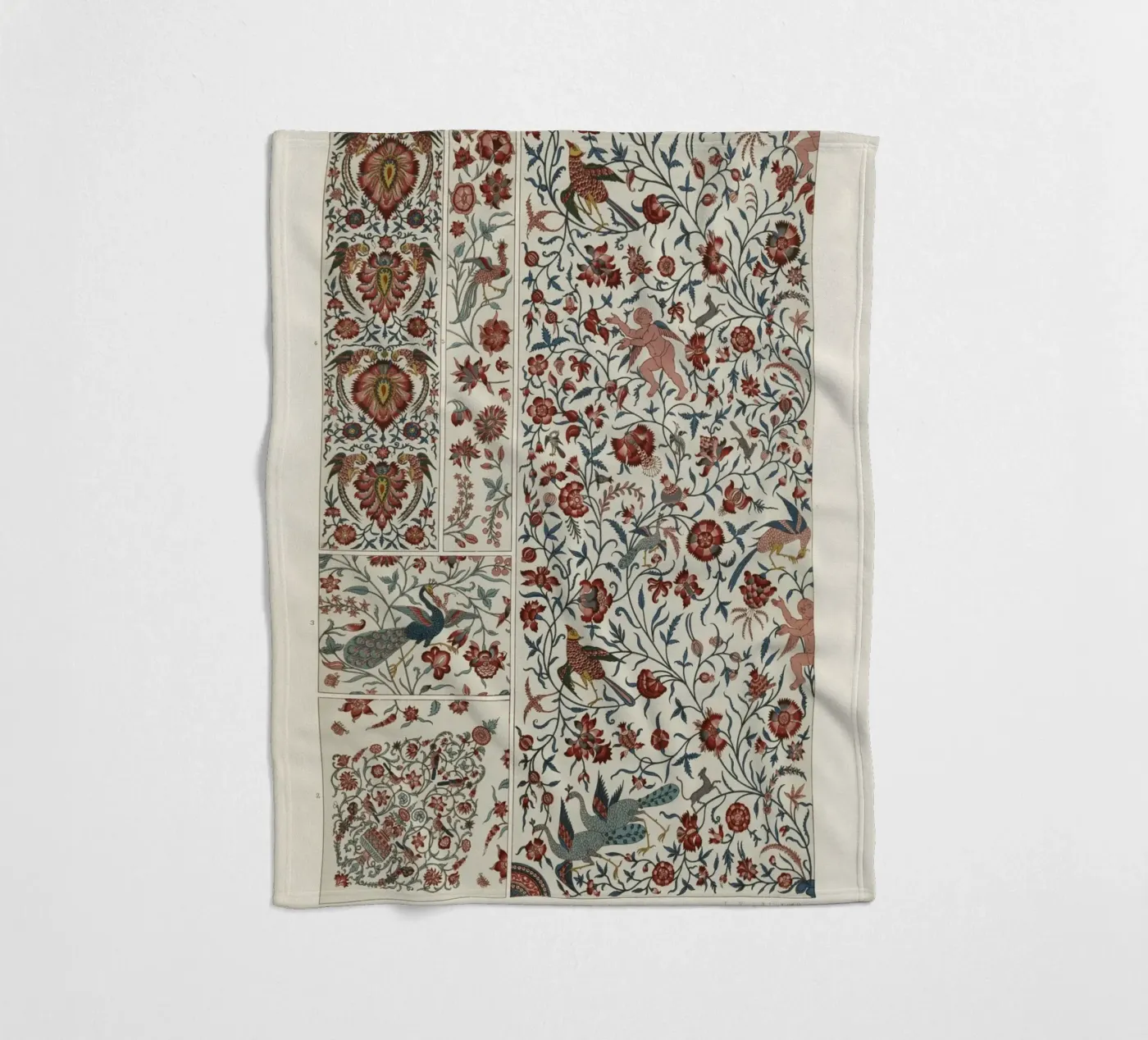 Persian pattern fleecedeken van vintageshop