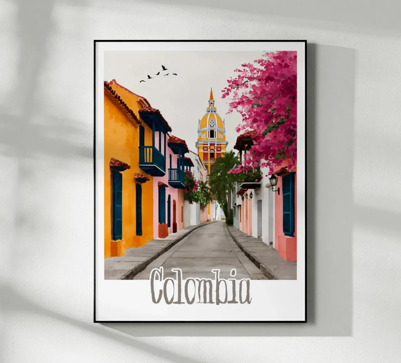 Affiche Colombie plexiglass da Frame the World