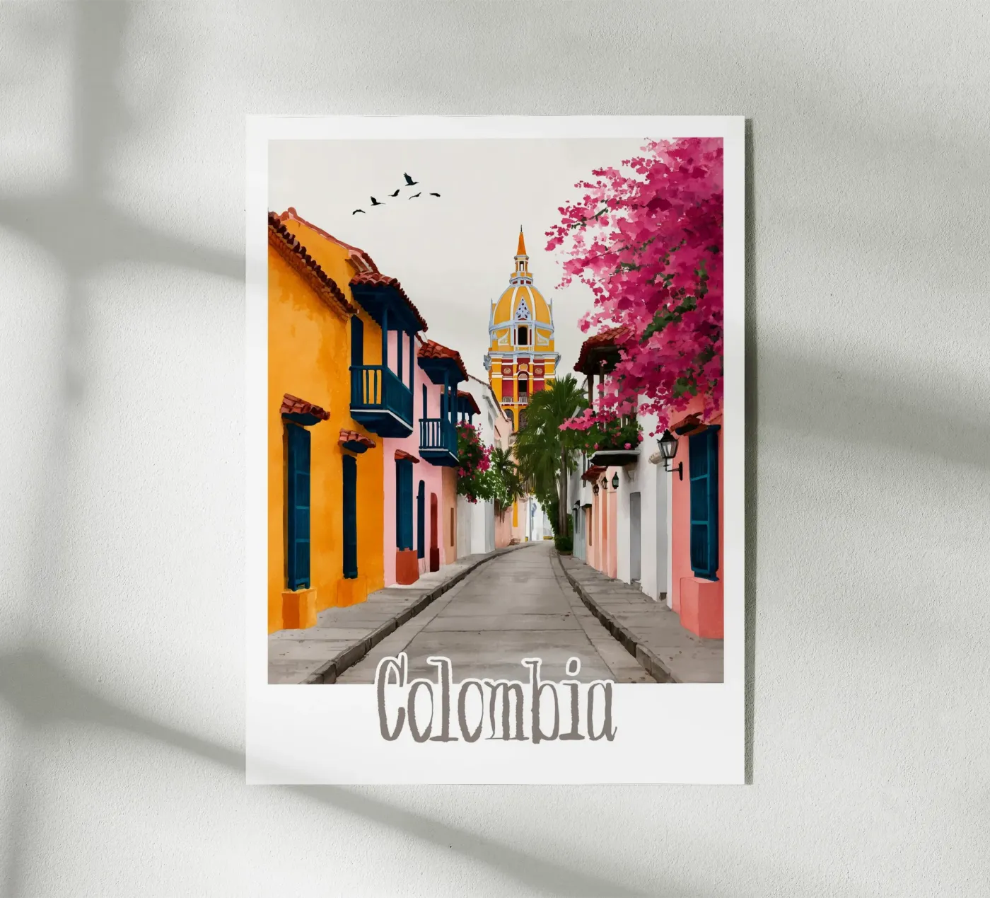 Affiche Colombie Acryl-Glas von Frame the World