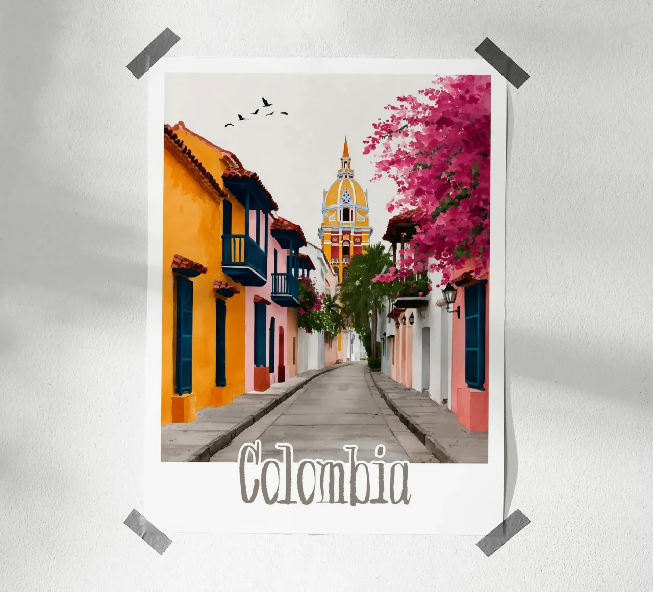 Affiche Colombie poster da Frame the World