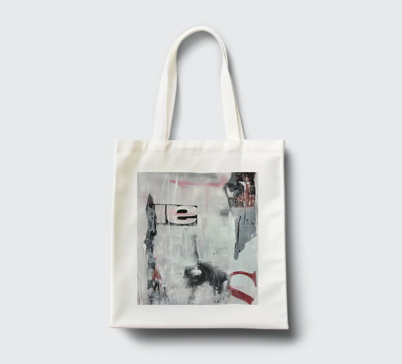 Expression punch in white borsa in juta da PeHa - ART