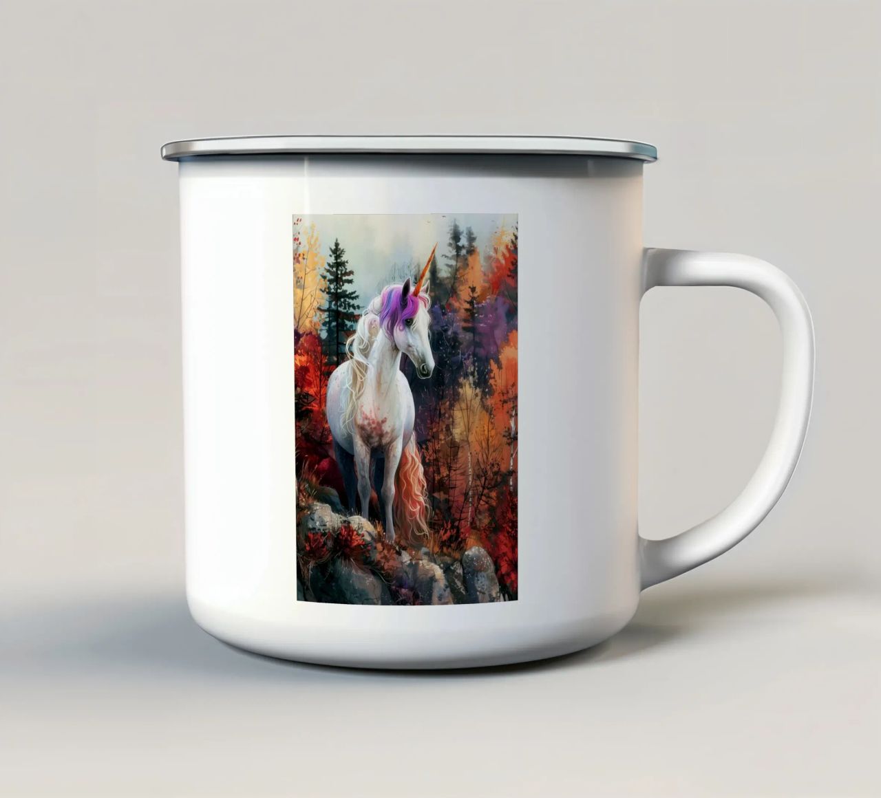 Unicorno magico tazza in smalto da Lionmixart