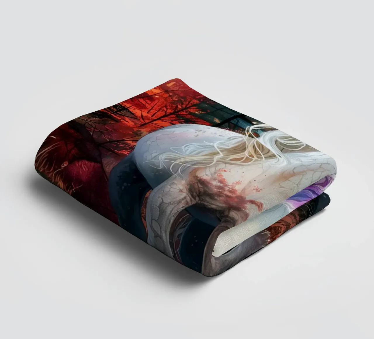 Magic Unicorn towel by Lionmixart