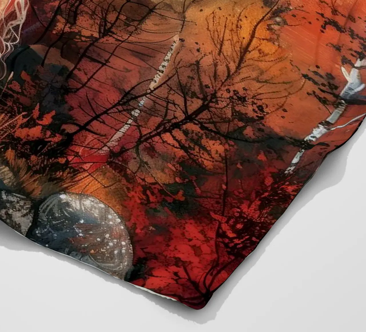 Magic Unicorn fleece blanket by Lionmixart