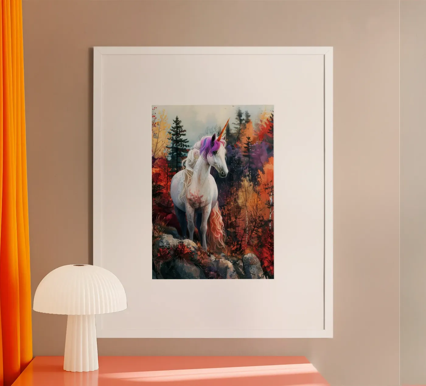 Magic Unicorn poster by Lionmixart