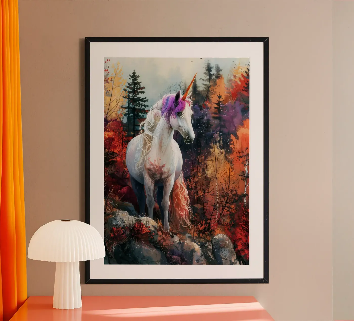 Magic Unicorn poster by Lionmixart