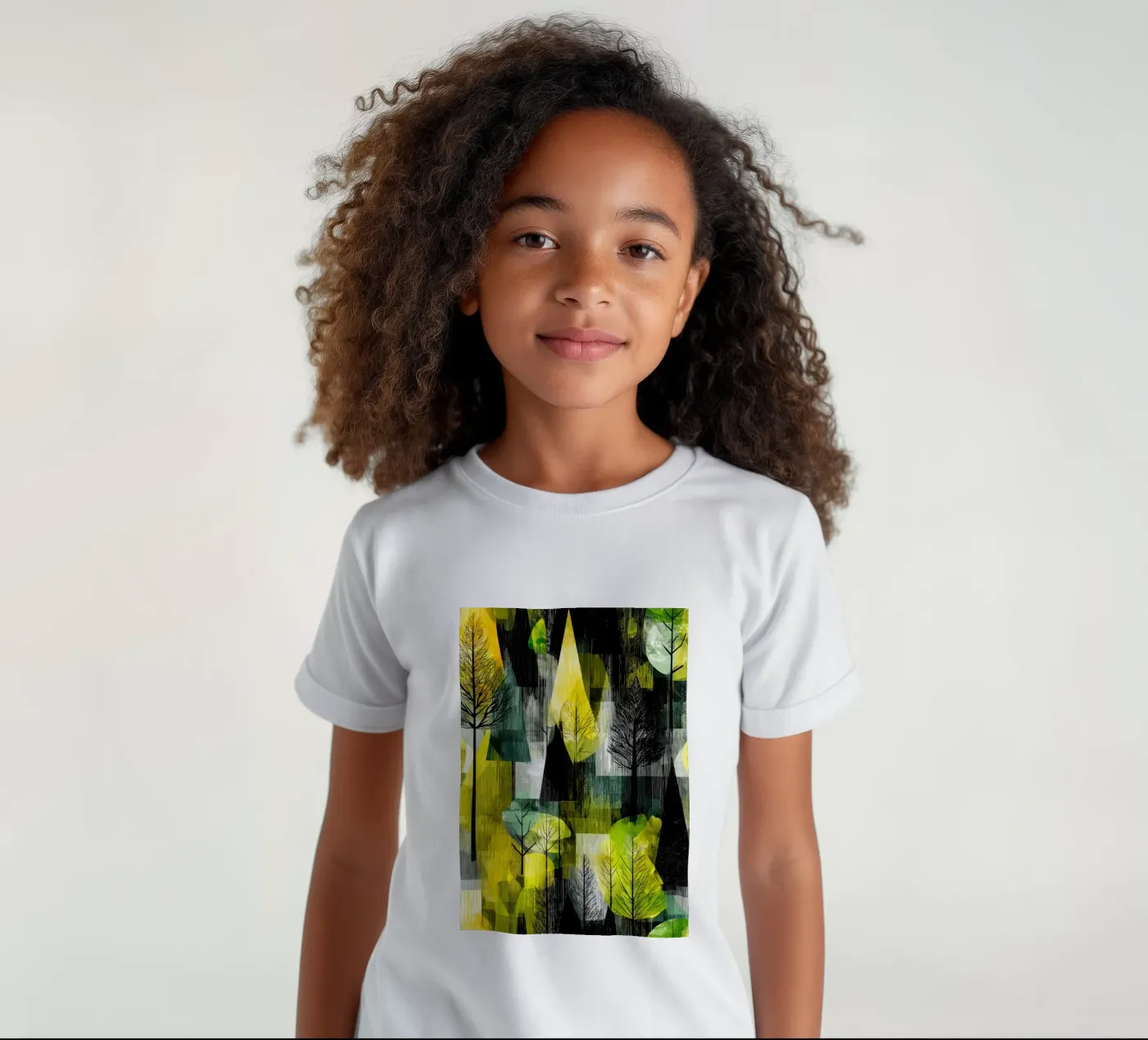 Foresta verde t-shirt bambini da Justyna Jaszke JBJart