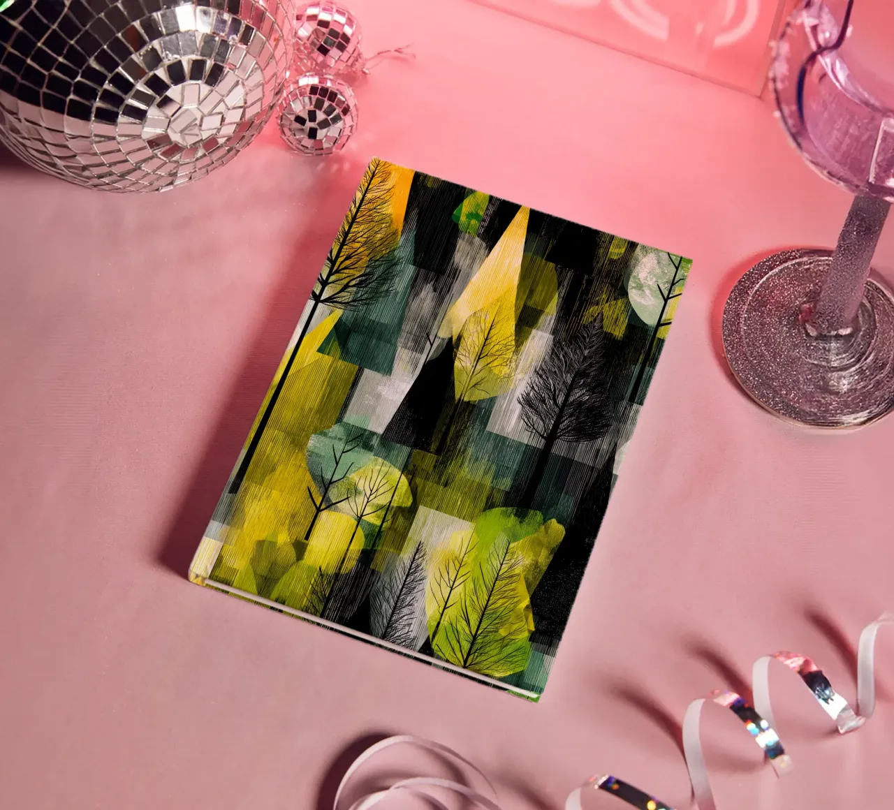 Green forest notebook by Justyna Jaszke JBJart