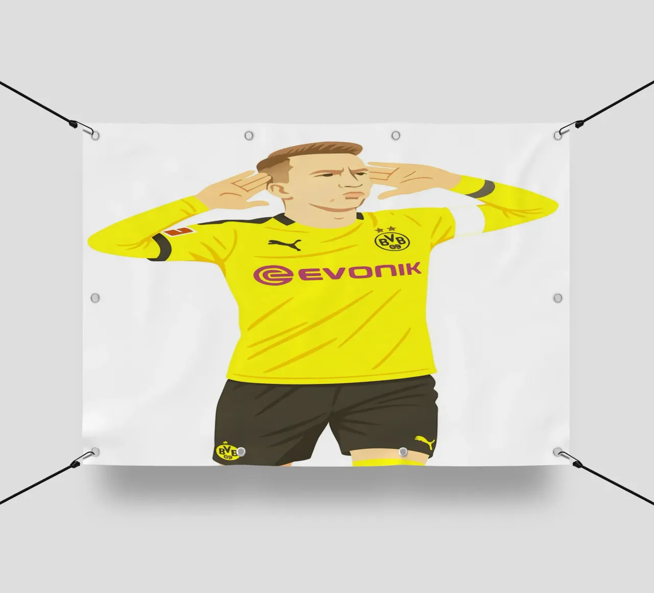 Marco Reus Minimalist telo in pvc da MoviesArt