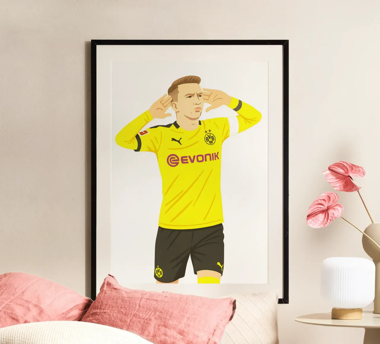 Marco Reus Minimalist carta hahnemühle da MoviesArt